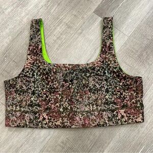 Fabletics Speckled Sports Bra - Size 3X